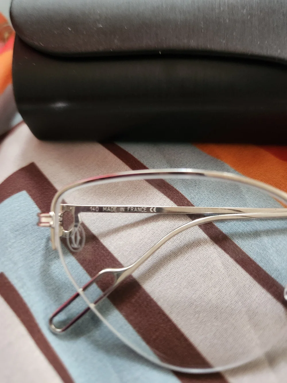 Cartier Silver Rimless Women’s Eyeglasses
